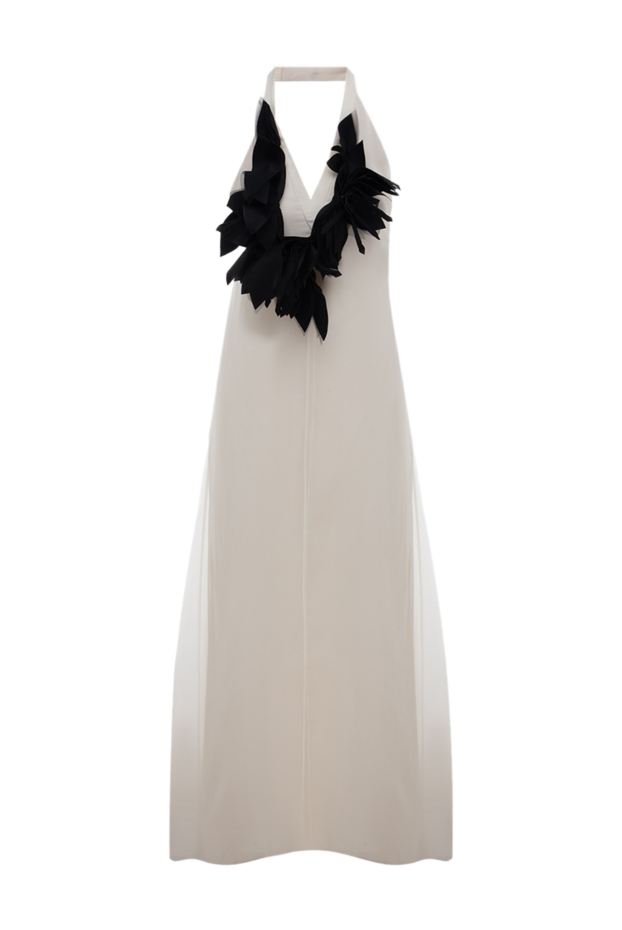 Brunello Cucinelli beige silk dress with black appliqué on the bodice
143427 - photo 1