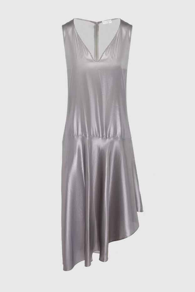 Brunello Cucinelli a silver silk dress with a slight sheen and soft folds.
143432 - photo 1