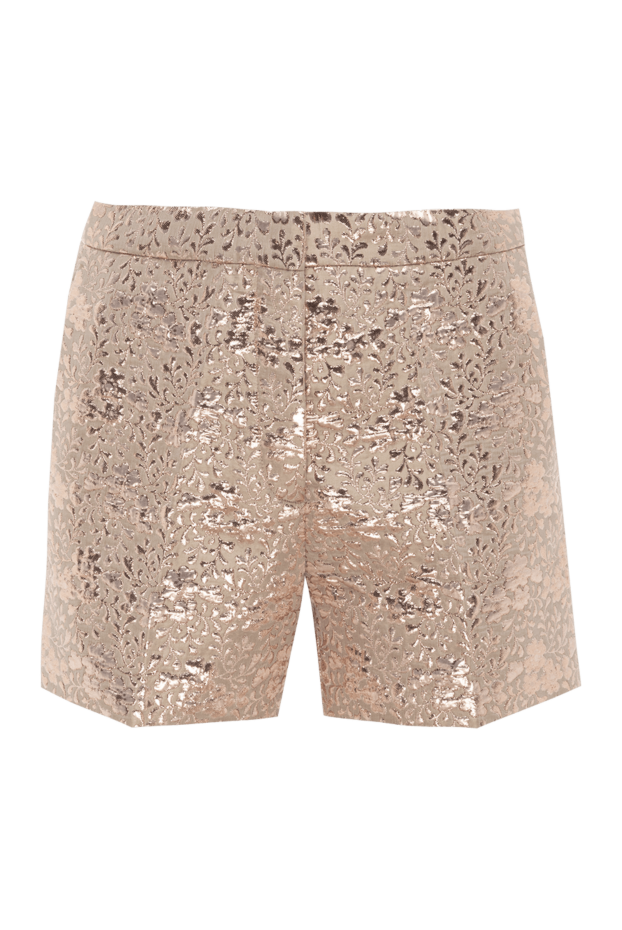 Rochas satin shorts with gold and pink dusting and floral pattern 143555 - photo 1