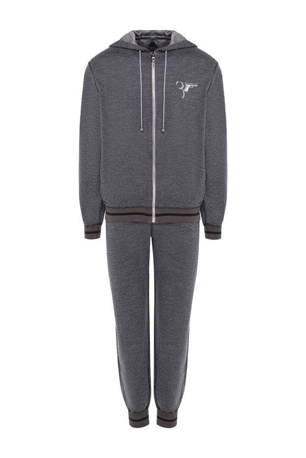 Billionaire men's sports suit made of cotton, wool and polyamide gray 143655 - photo 1