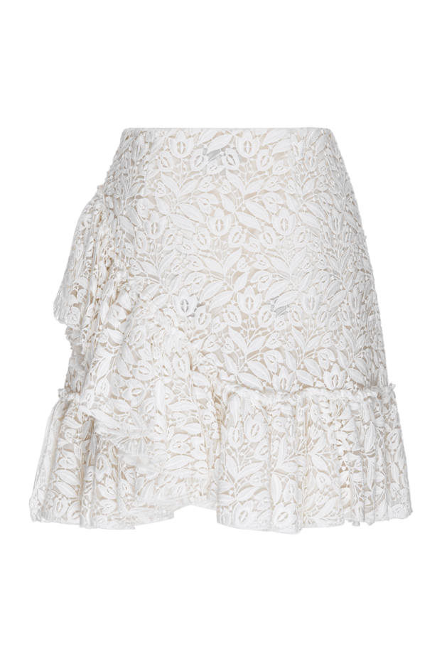Giambattista Valli white lace mini skirt with floral pattern and asymmetrical flounce
144012 - photo 1