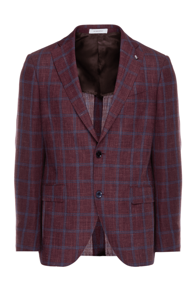 Sartoria Latorre men's premium burgundy jacket made of wool, silk and linen
144290 - photo 1