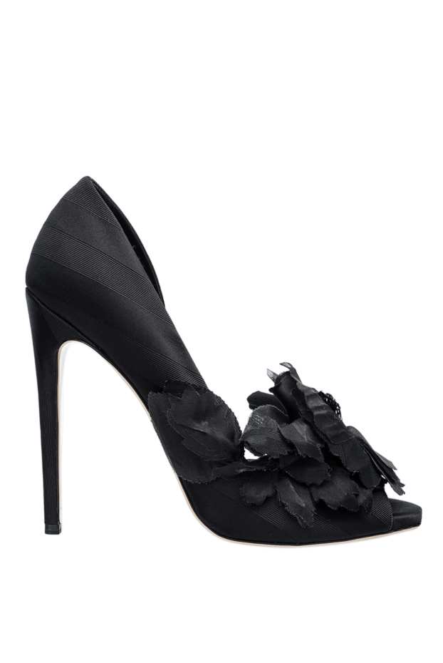 Aleksander Siradekian women's black shoes with a textured flower 144361 - photo 1