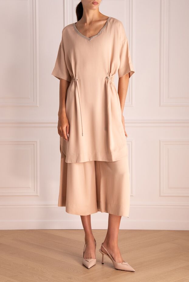 Panicale walking suit made of acrylic and viscose beige for women 144597 - photo 2