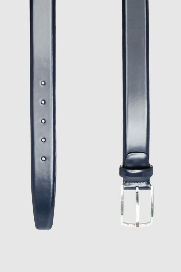 Cesare di Napoli black and blue leather belt for men 145334 - photo 3