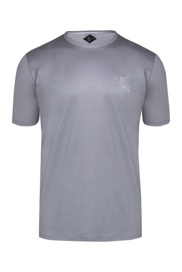 Billionaire men's gray cotton t-shirt with print 145490 - photo 1