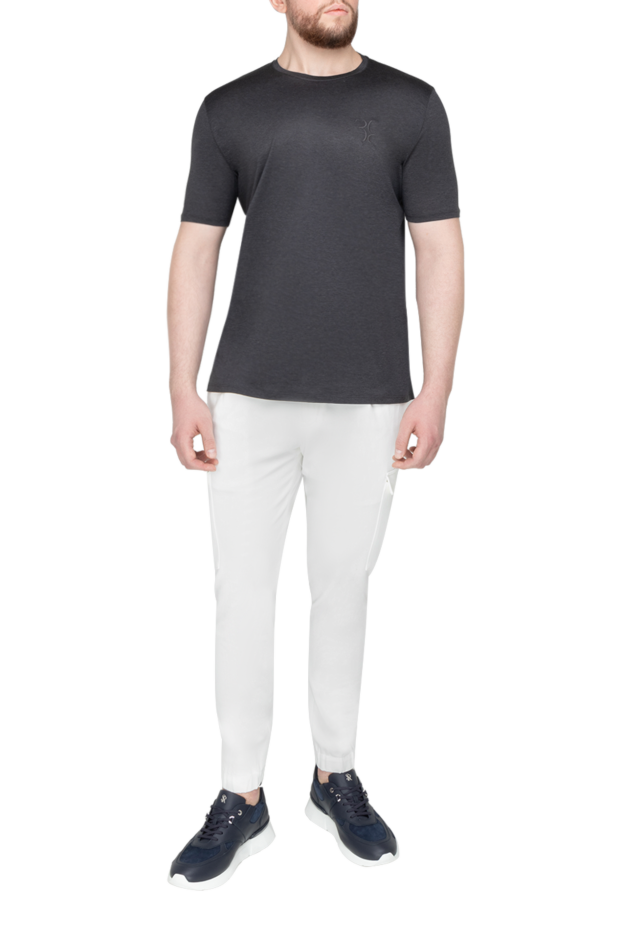 Billionaire gray cotton t-shirt for men 145501 - photo 2