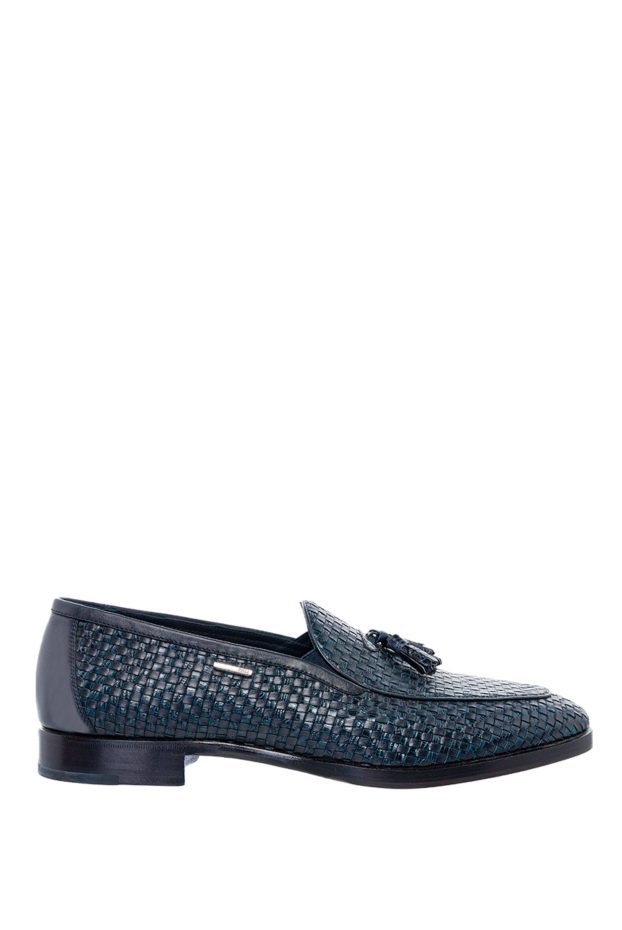 Zilli braided leather loafers blue with tassels mens
146699 - photo 1