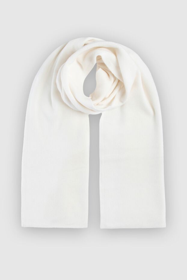 Cashmere & Silk Milano шарф женский белый кашемировый с нежной текстурой 147167 - фото 1