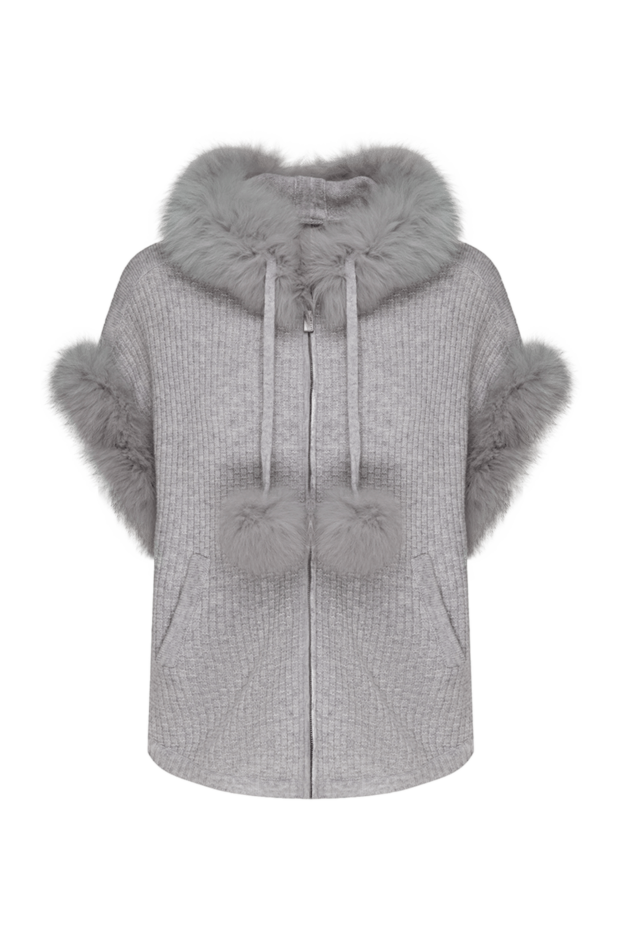 Max&Moi cardigan made of wool and cashmere gray for women 147306 - photo 1
