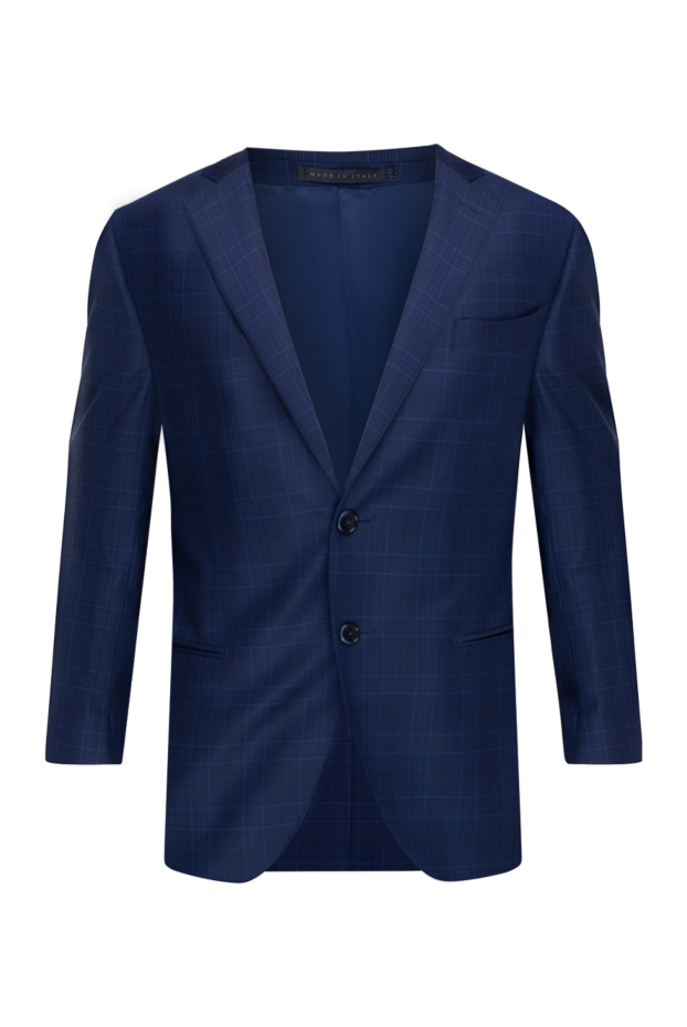 Lubiam blue wool and elastane jacket for men 147442 - photo 1
