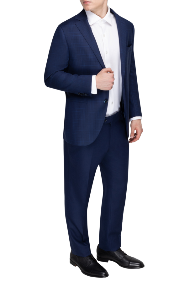 Lubiam blue wool and elastane jacket for men 147442 - photo 2