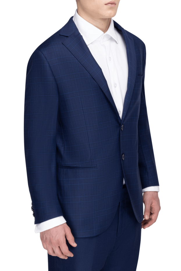 Lubiam blue wool and elastane jacket for men 147442 - photo 3