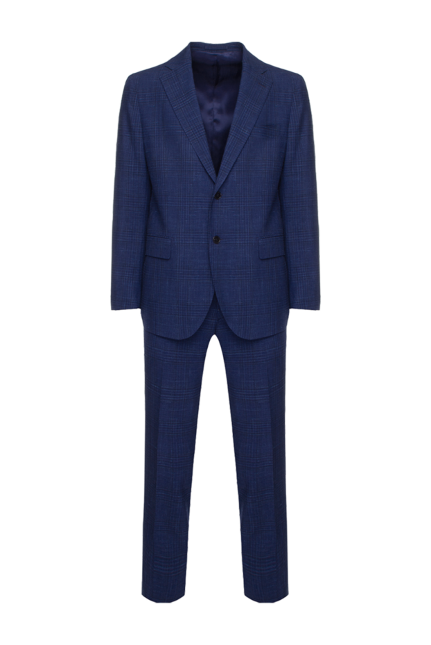 Lubiam textured suit in rich blue color made from natural fibers
147471 - photo 1
