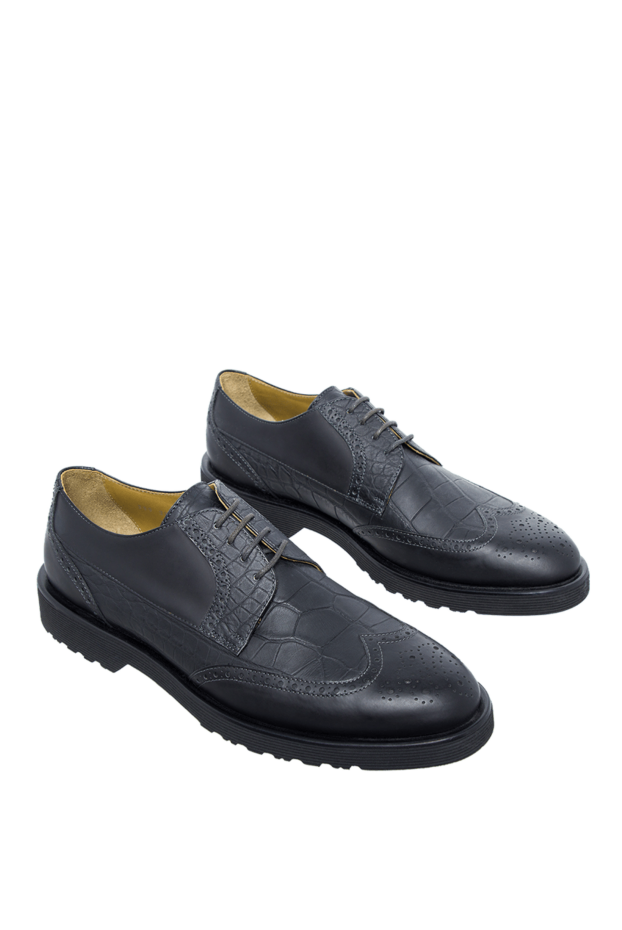 Tardini туфли wingtip из натуральной кожи аллигатора с перфорацией
 147550 - фото 3