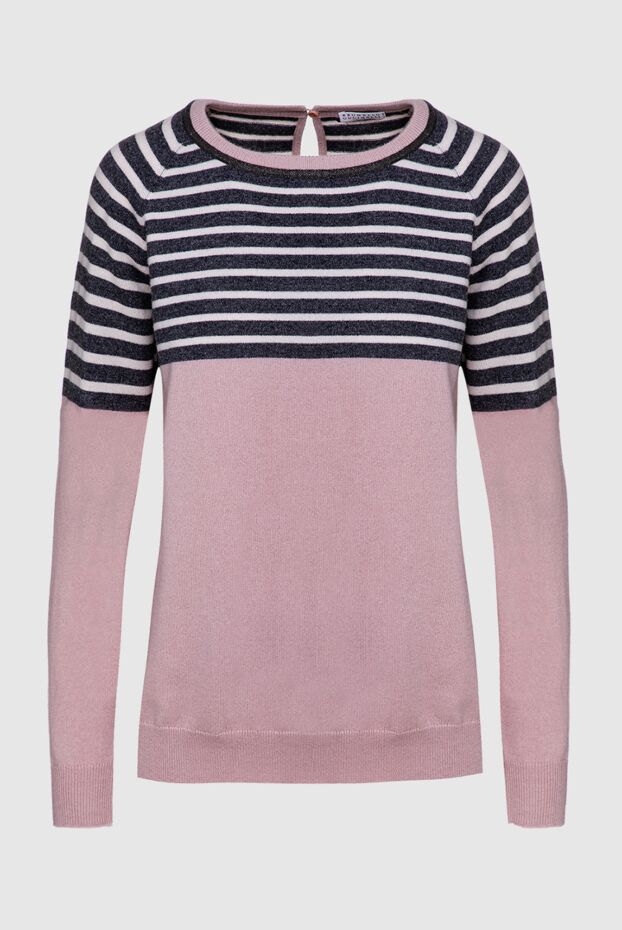 Brunello Cucinelli pink and gray striped knit jumper
147813 - photo 1