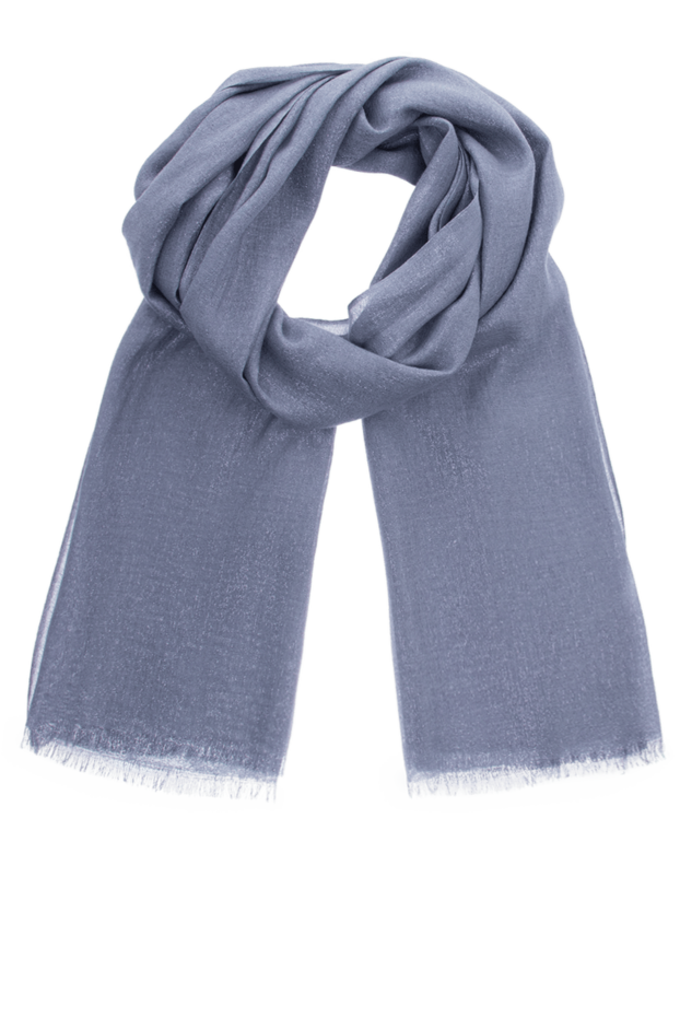 Brunello Cucinelli шарф женский фиолетовый с легким блеском 147819 - фото 1