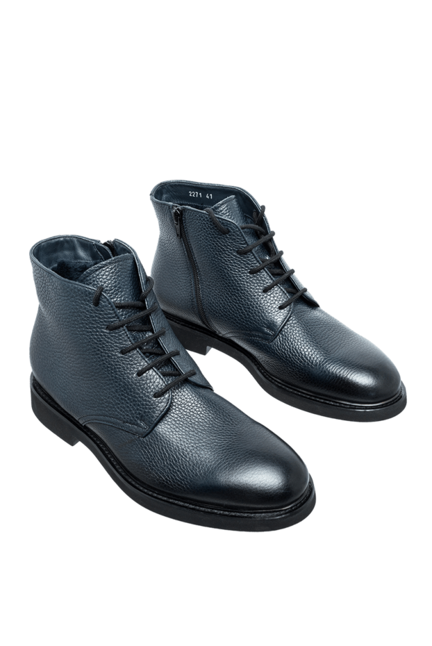 Doucal`s men's black leather chukka boots 148256 - photo 3