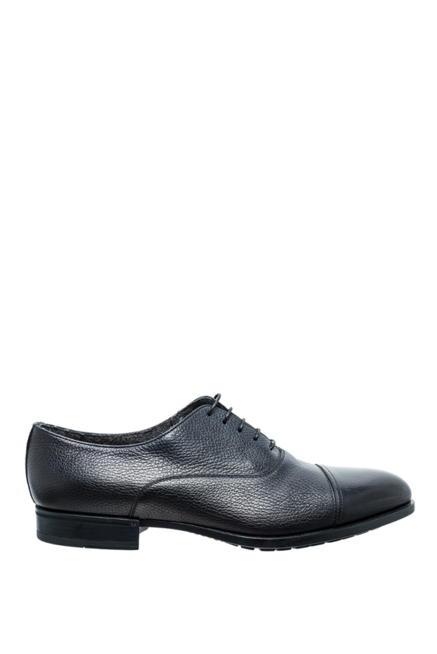 Doucal`s туфли оксфорды cap-toe из зернистой кожи синие мужские 148267 - фото 1
