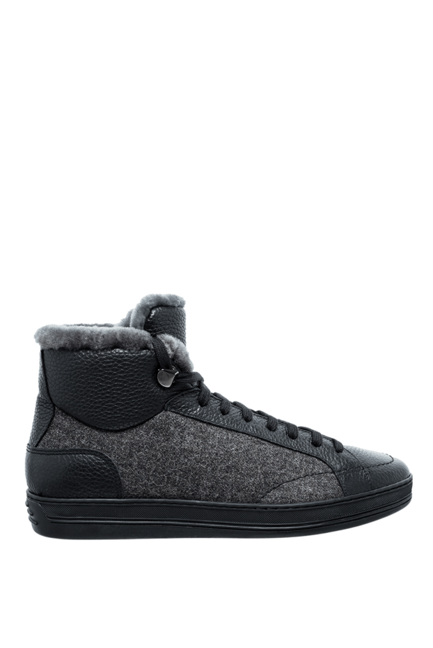 Doucal`s combined leather sneakers with textile inserts and insulation
148272 - photo 1
