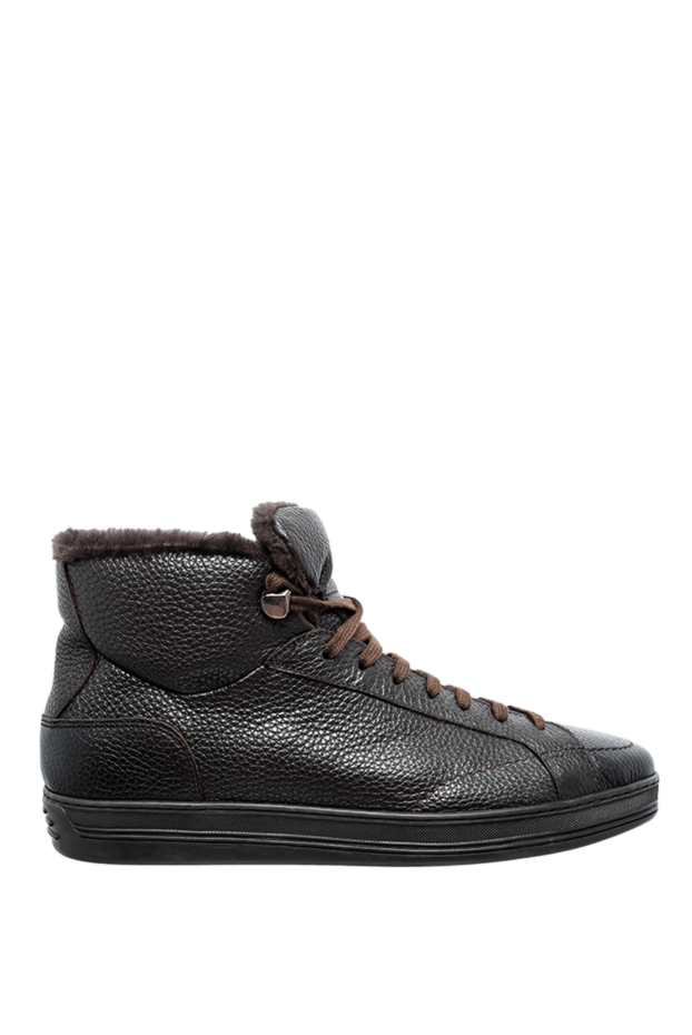 Doucal`s winter sneakers brown with inner fur and textured leather
148282 - photo 1