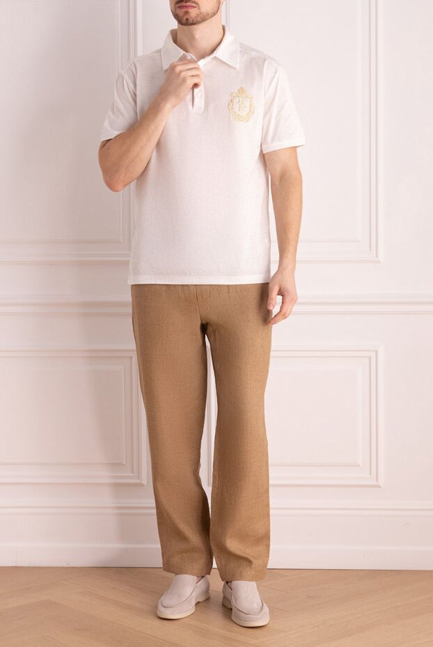 Billionaire polo made of cotton white for men 148953 - photo 2