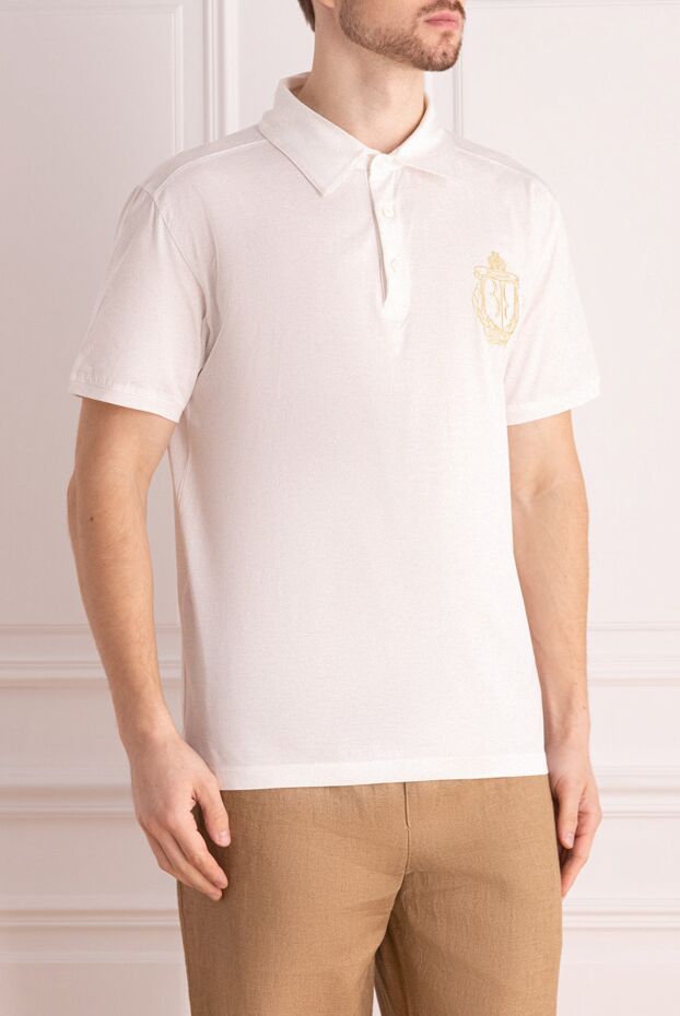 Billionaire polo made of cotton white for men 148953 - photo 3