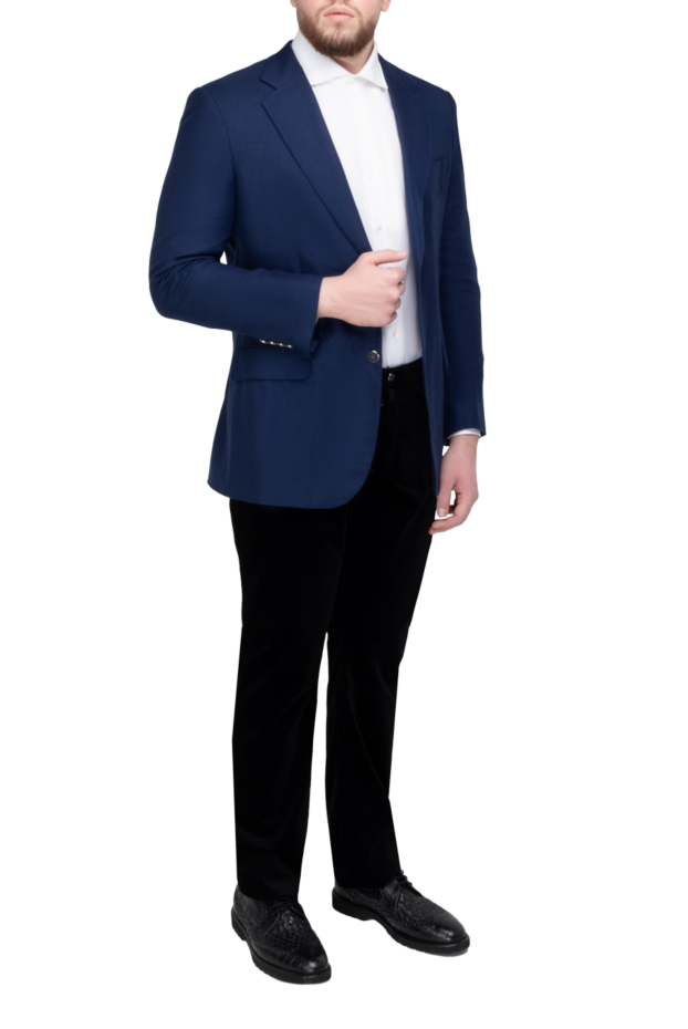Stefano Ricci men's dark blue cashmere and silk jacket 149098 - photo 2