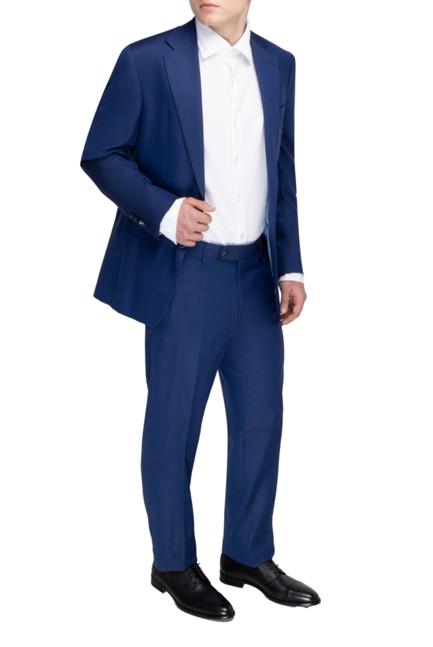 Stefano Ricci men's suit made of wool, silk and cashmere blue 149180 - photo 2