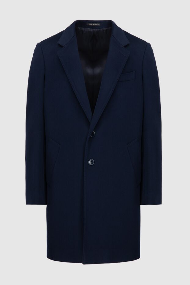 Cesare di Napoli men's single-breasted blue chesterfield coat 149199 - photo 1