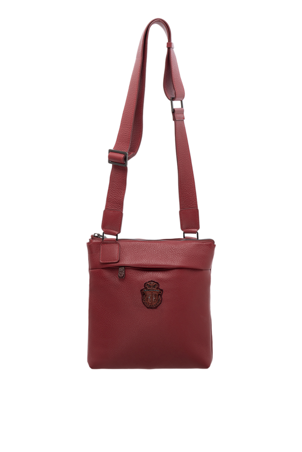 Billionaire shoulder bag made of genuine leather burgundy for men 149474 - photo 1