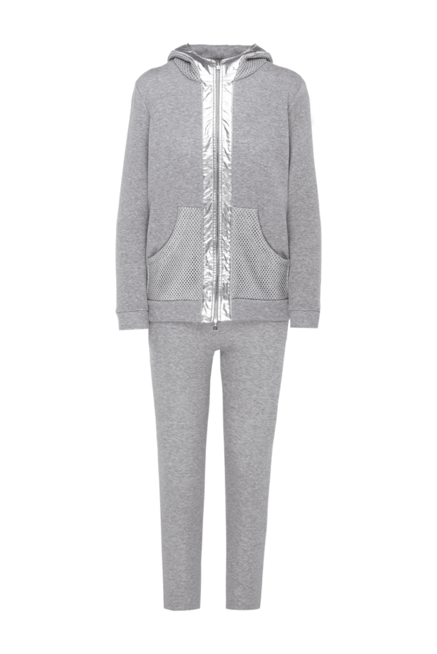 D.Exterior gray women's sports suit with silver details and mesh pockets
149803 - photo 1