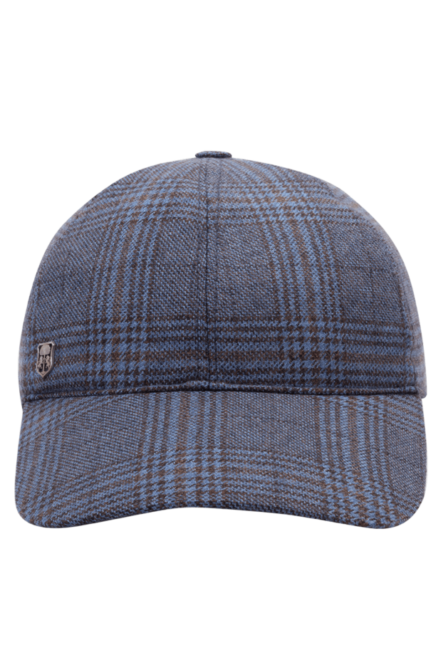 Corneliani кепка из шерсти голубая мужская 150023 - фото 1