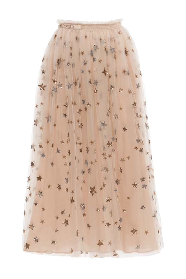 Valentino lightweight layered skirt with starry embroidery and elastic waistband 150190 - photo 1