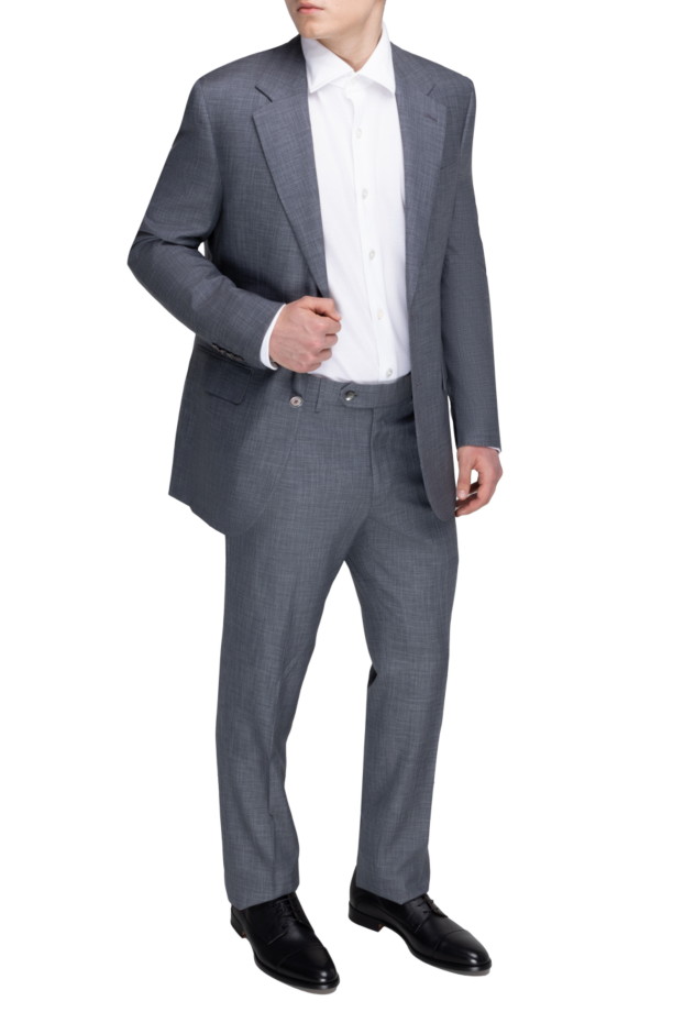 Stefano Ricci gray wool and silk suit for men 150511 - photo 2