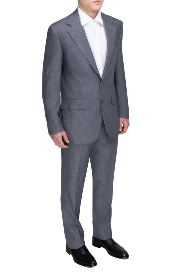 Stefano Ricci gray wool and silk suit for men 150511 - photo 3