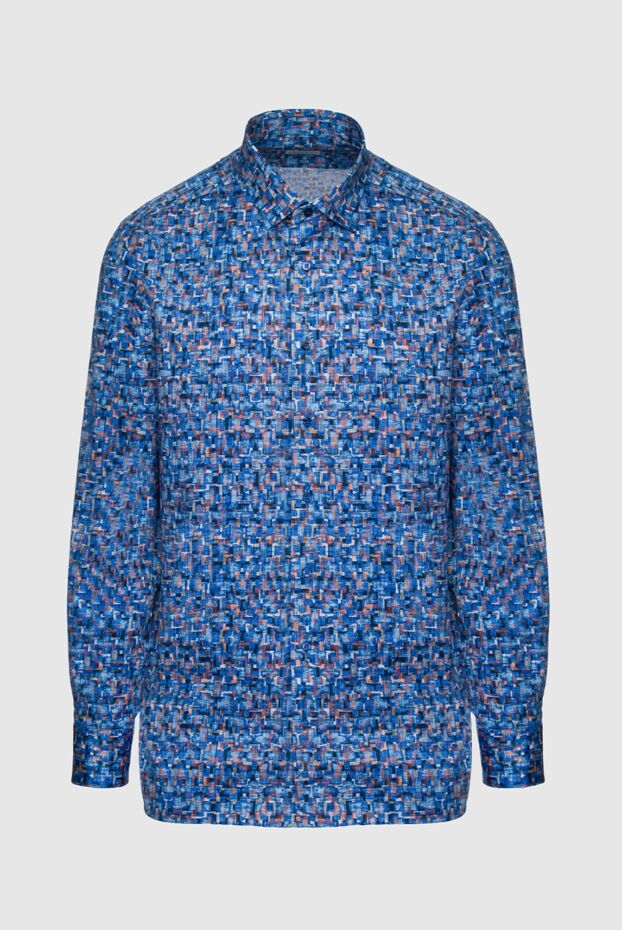 Zilli blue cotton shirt for men 150657 - photo 1