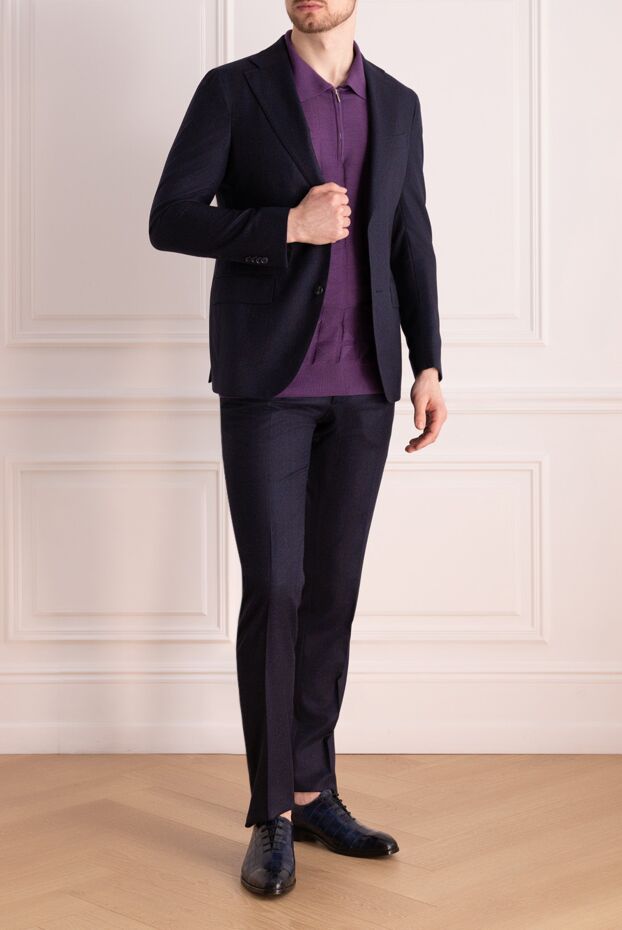 Lubiam men's slim-fit suit made of smooth italian wool
 151317 - photo 2