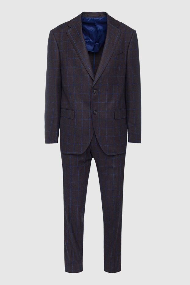 Lubiam brown wool suit for men 151342 - photo 1