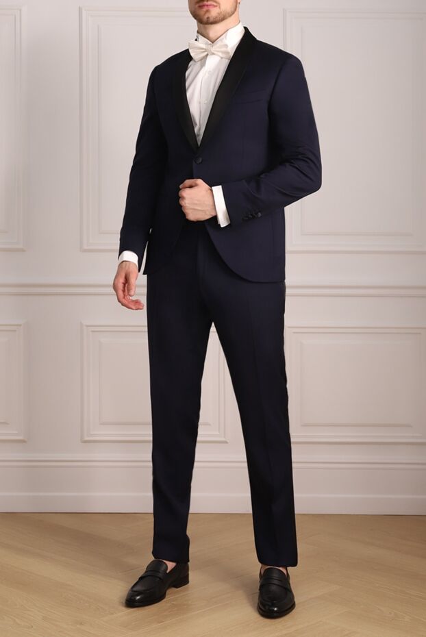 Lubiam men’s blue wool tuxedo with shawl lapel 151349 - photo 2
