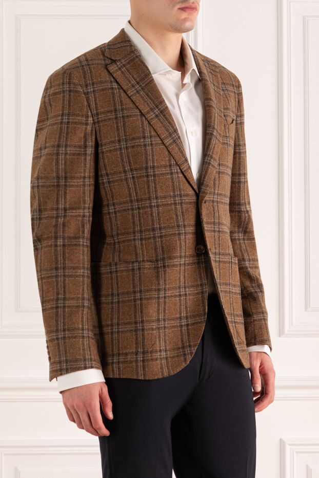 Lubiam a plaid jacket made of soft fabric with a predominance of brown tones 151350 - photo 3