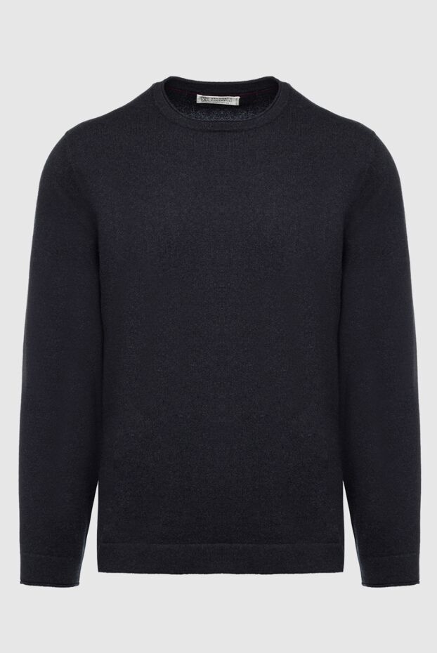Brunello Cucinelli dark blue cashmere jumper for men 151921 - photo 1