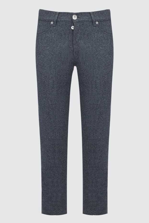Brunello Cucinelli gray wool trousers with a soft tweed texture 151931 - photo 1