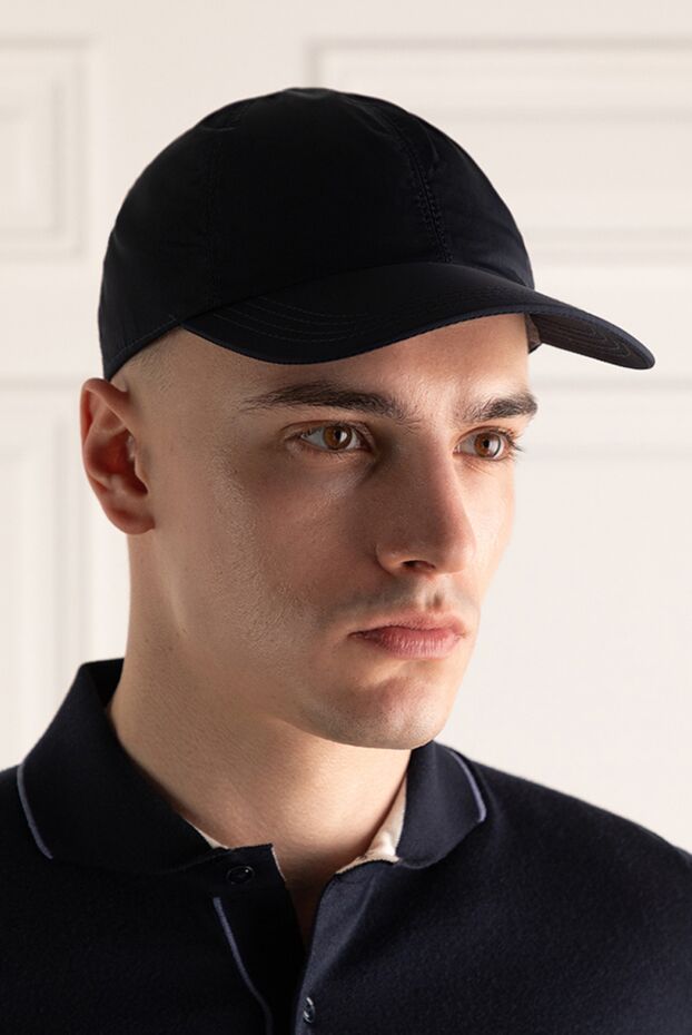 Brunello Cucinelli blue cap made of polyamide, nylon and polyurethane for men 151964 - photo 3