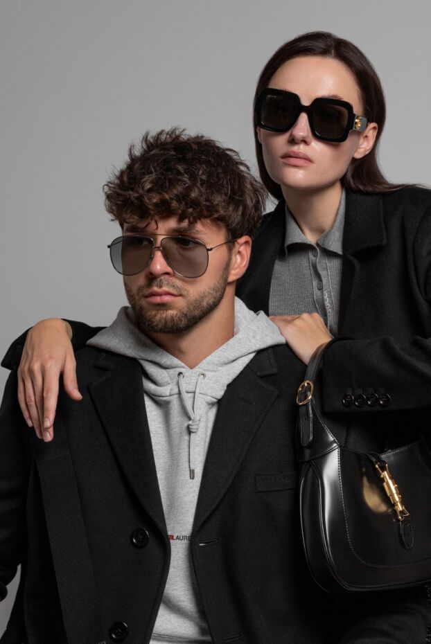 Gucci солнцезащитные очки авиаторы с серым градиентом линз
 152347 - фото 2