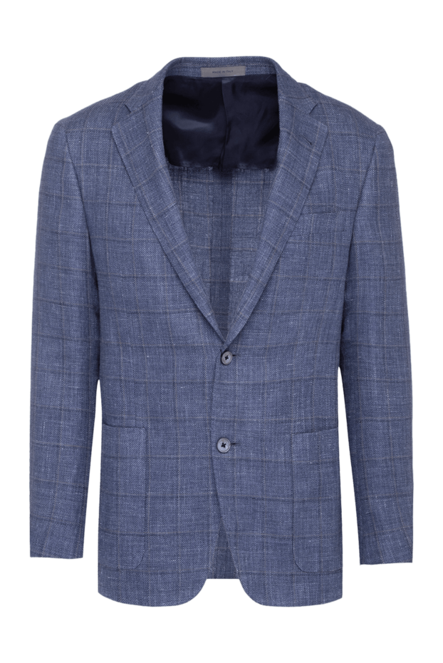 Corneliani blue linen and wool jacket for men 152493 - photo 1