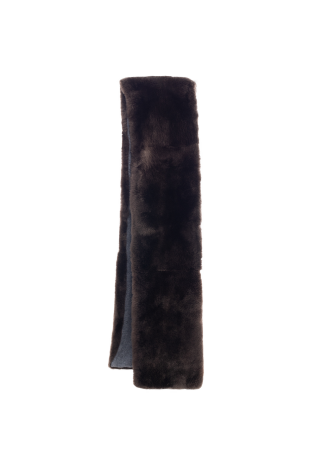 Svevo cashmere scarf brown with soft pile men's 152603 - photo 1
