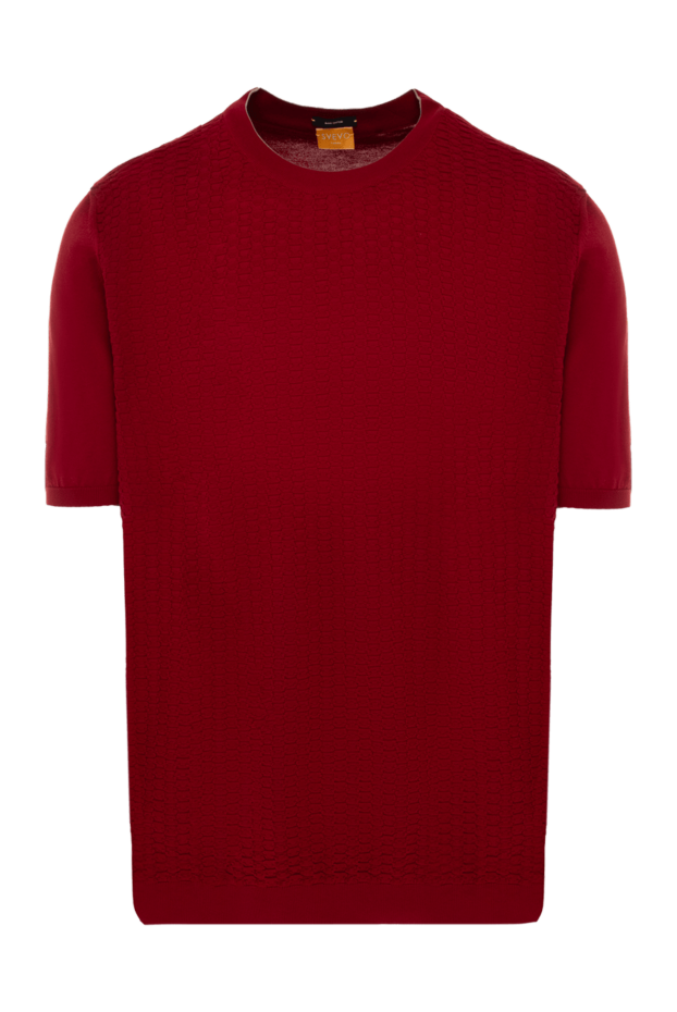 Svevo burgundy t-shirt with a 3d pattern and knitted trim
152649 - photo 1