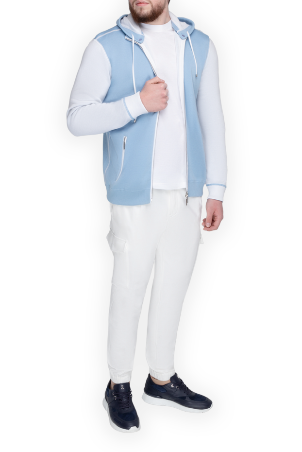 Stefano Ricci men's premium cotton sports jacket with contrast sleeves 153175 - photo 1