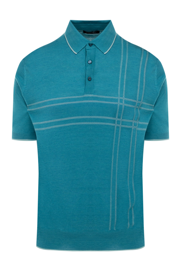 Stefano Ricci green silk and linen polo for men 153185 - photo 1